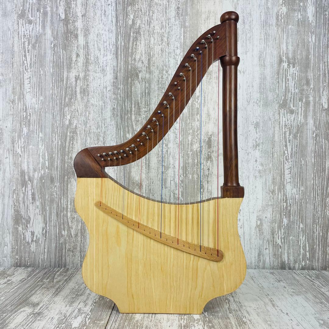 【美品】Mid-East Lute Harpリュートハープ　22弦　専用ケース付