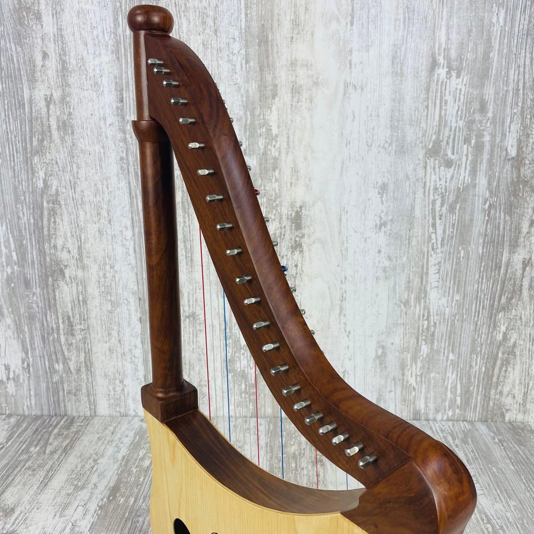 【美品】Mid-East Lute Harpリュートハープ　22弦　専用ケース付