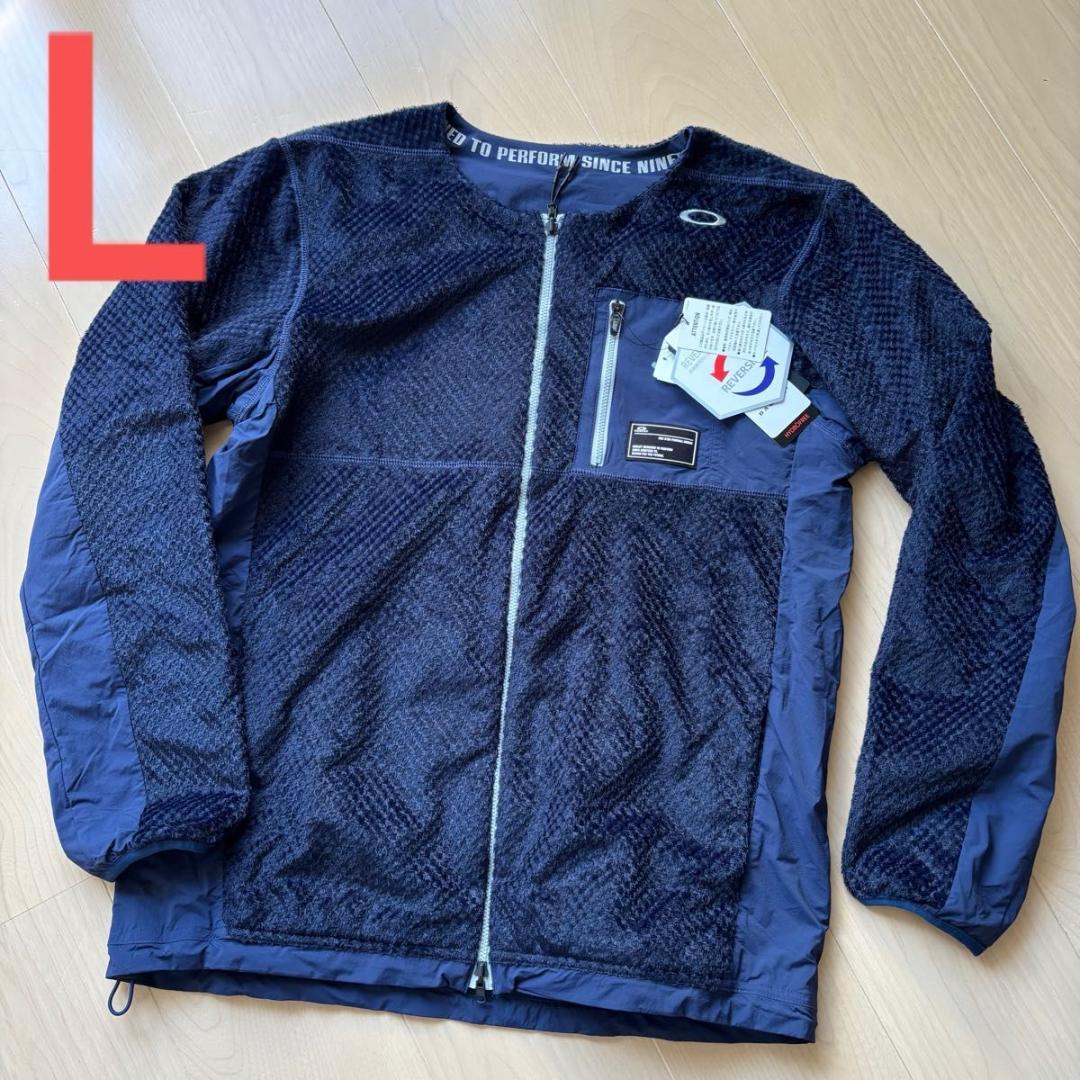 オークリー　ジャケット　ゴルフ　ネイビー　上着ウェア