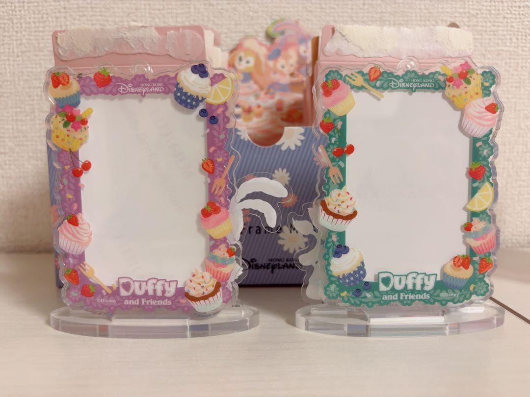 ダッフィー アクスタ フォトスタンド 香港ディズニー リーナベル 20周年