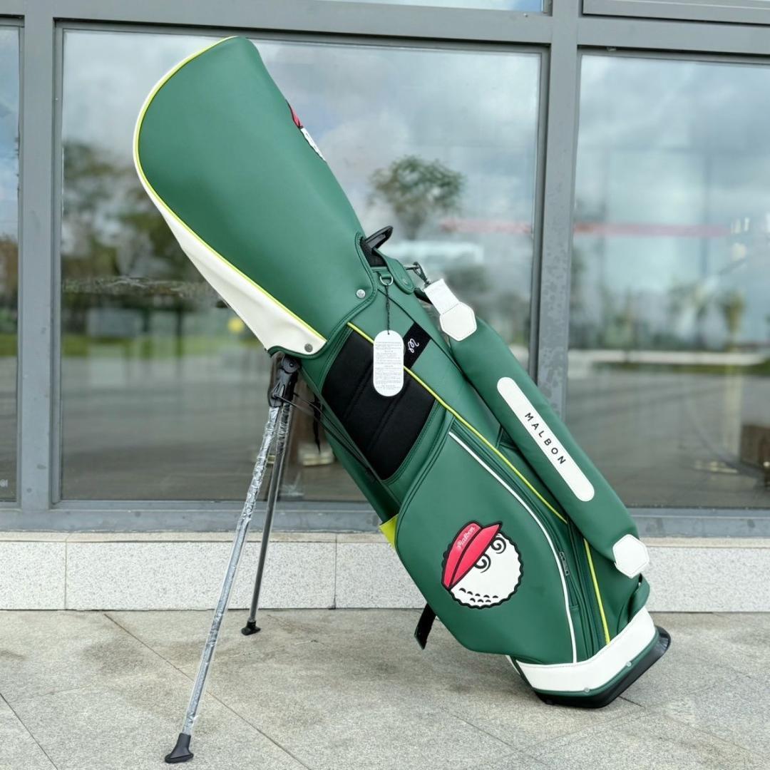 マルボンゴルフ キャディバッグ Malbon Golf　スタンドバッグ 緑色