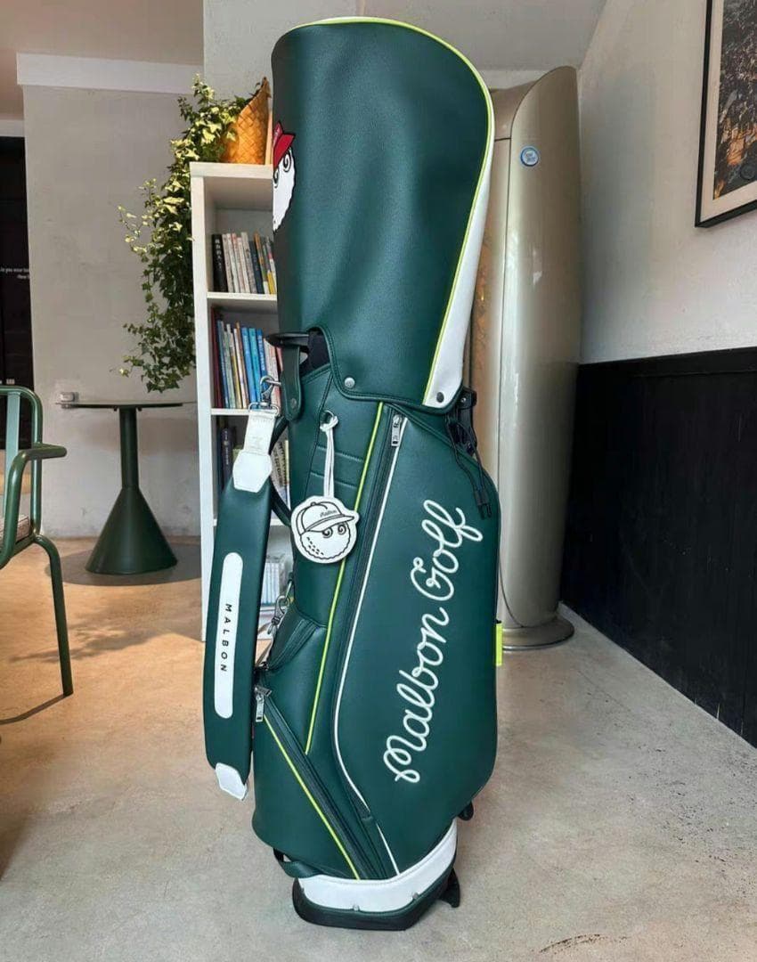 マルボンゴルフ キャディバッグ Malbon Golf　スタンドバッグ 緑色
