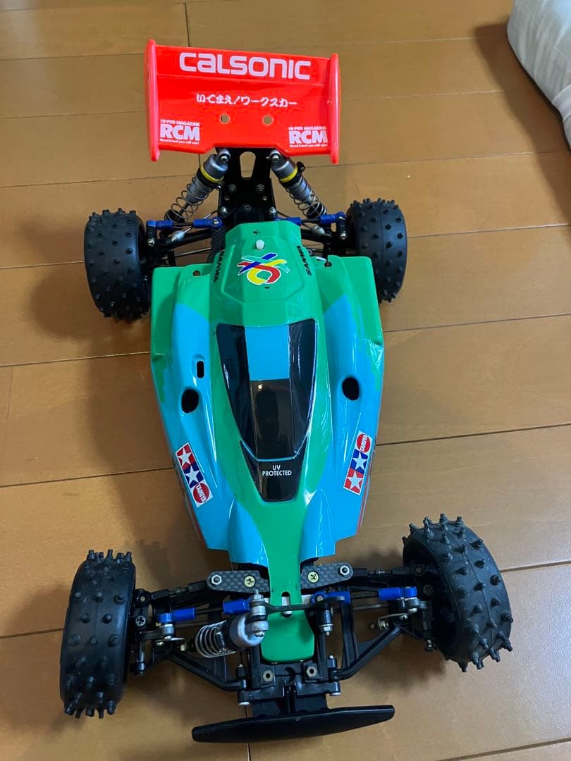 （ジャンク品　部品取得用）　田宮カーボンファイバー RCカー 4WD オフロード