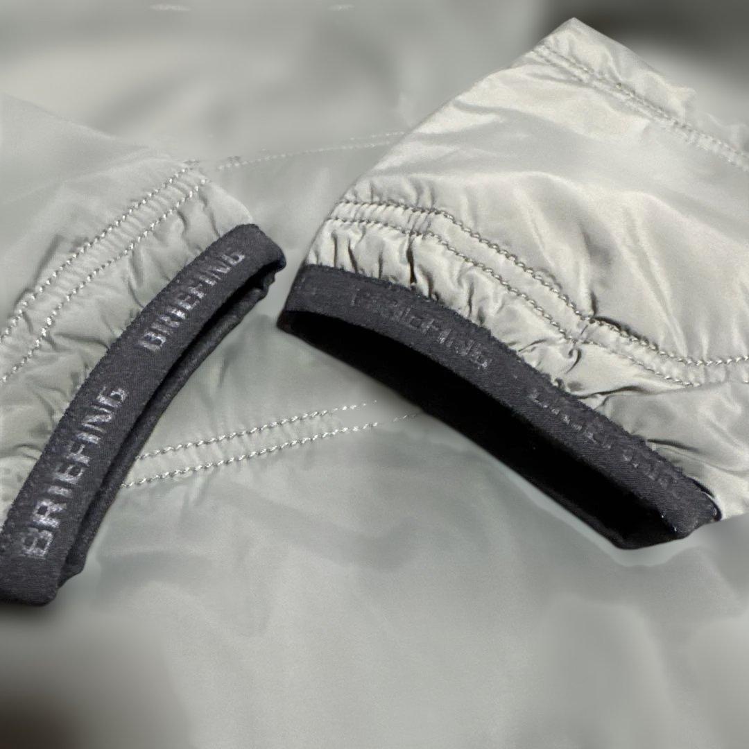 ブリフィングBRIEFING メンズブルゾン　パデットジャケットグリーン