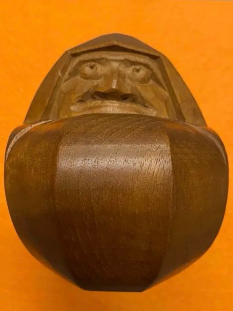 讃岐一刀彫　宗家　山中象堂　達磨　置物