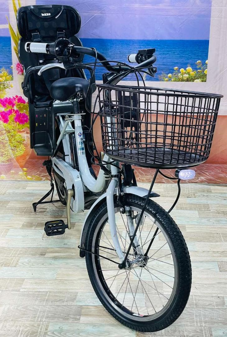 半年保証 ブリヂストン最上級モデル BIKKE2 ブルーグレー⭐️ 子Y2093