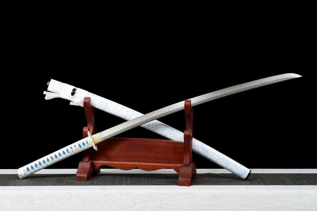 1037-武具 刀装具 日本刀　模造刀 居合刀 武士道 武蔵 鑑賞用 手鍛造打