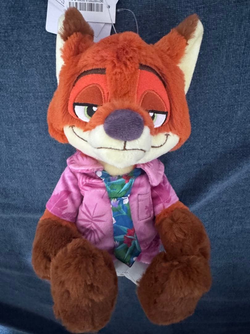 ズートピア2 グッズ　ニックポージーペンケース&肩のりぬいぐるみセット