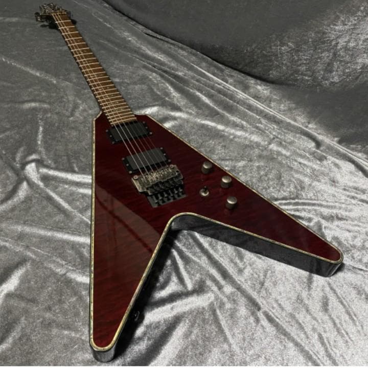 希少生産完了モデル Schecter AD-V-1-FR EMGピックアップ搭載