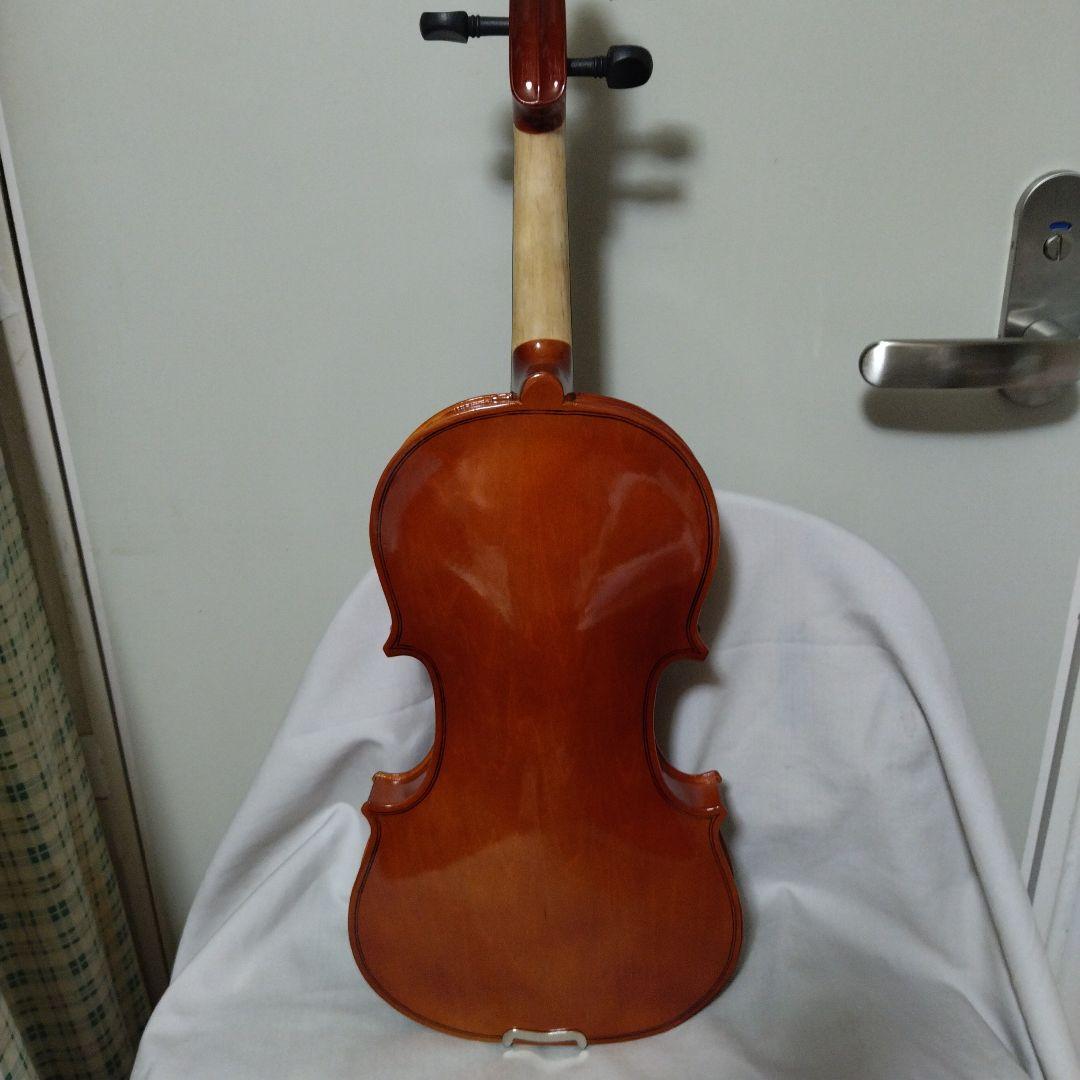 ♥新品未使用4/4♥初心者用バイオリン♥値引済♥弓、ケース、松脂付き