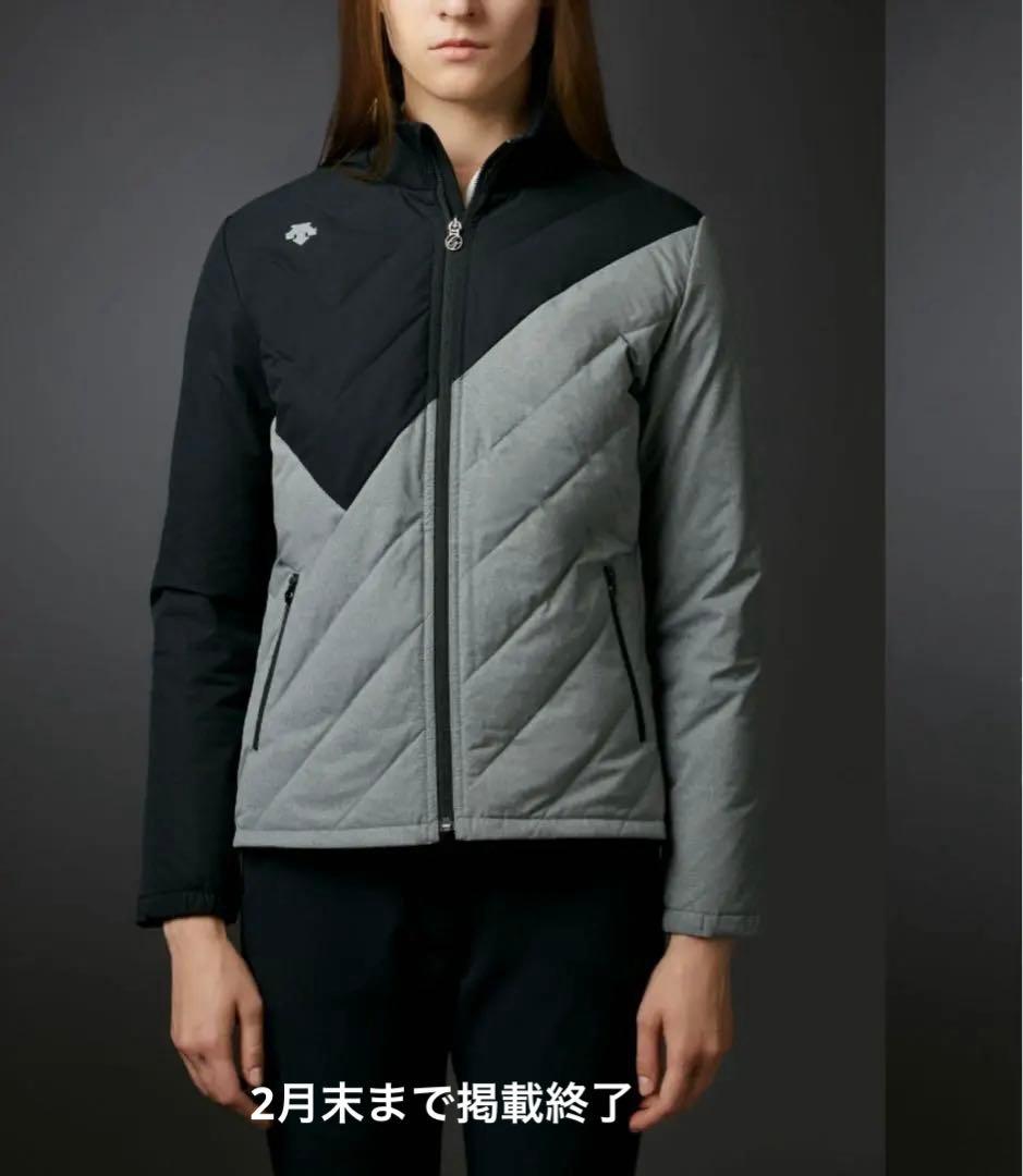 デサント　DESCENTE レディースジャケット 黒と灰色 バイカラー　サイズM