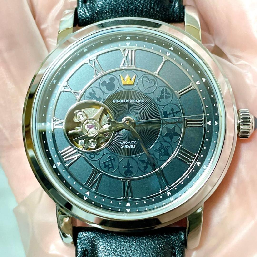 キングダムハーツ 20th オートマティック ウォッチ ラウンドオープンハート