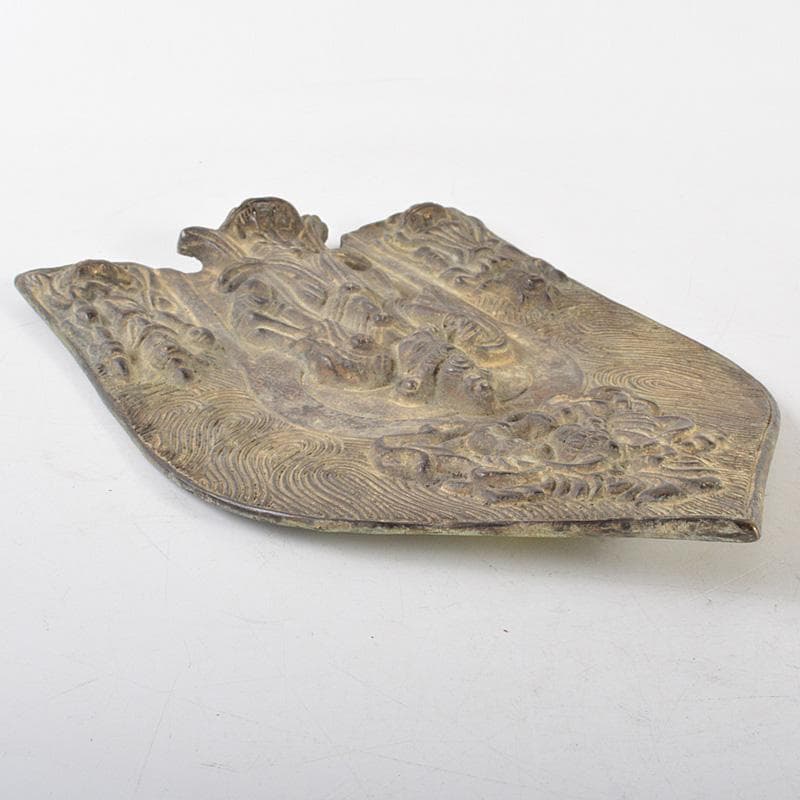 仏教美術　古銅　朝鮮李朝仏　仏像　押出仏　打出仏　置物　M　R6884