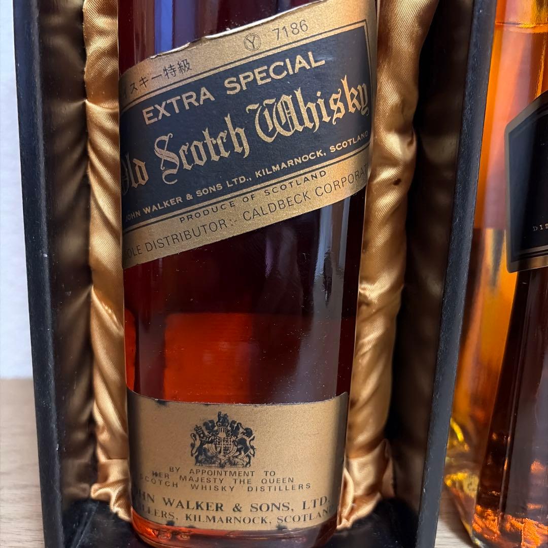 古酒　ジョニーウォーカー黒ラベル2本