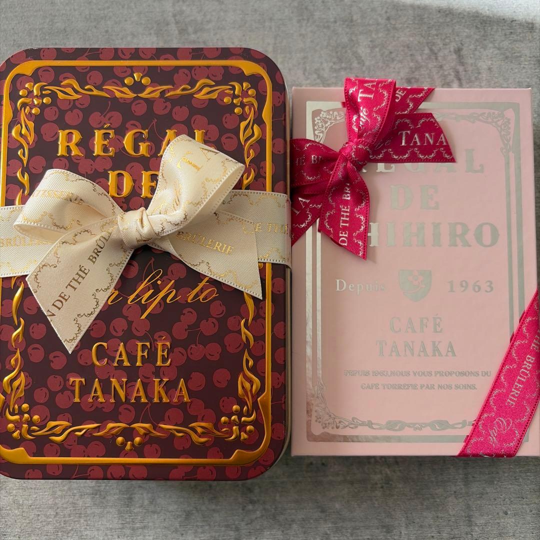 カフェタナカ× Herlipto ビジュードビスキュイ クッキー缶 新品未開封