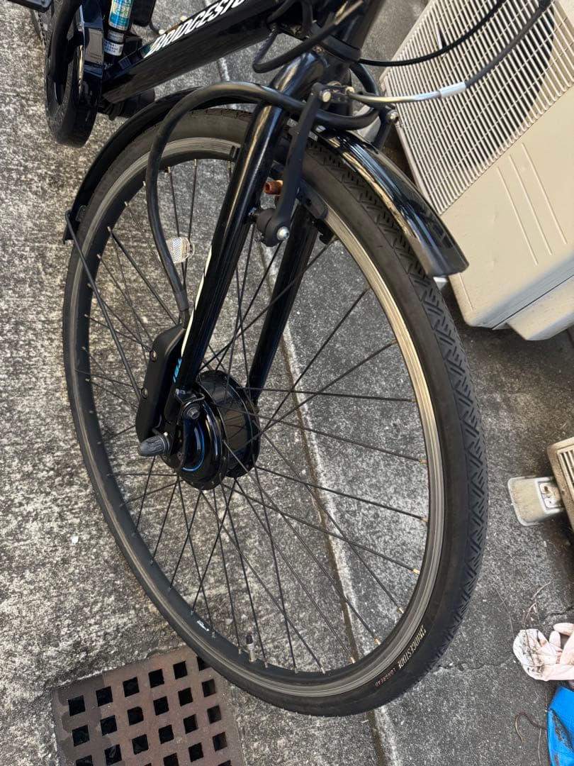 BRIDGESTONE アシスト電動自転車ブラックブリヂストン tb1e 手渡し