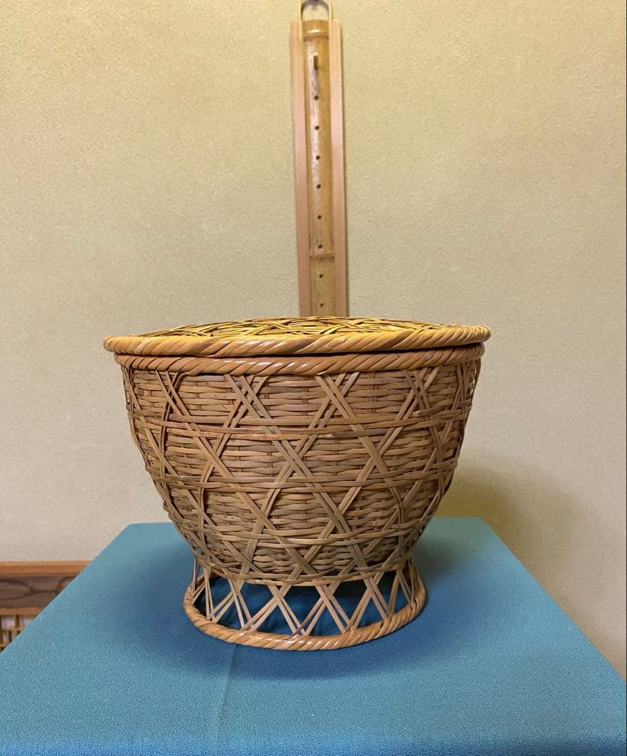 茶道具/竹飯器 竹編籠飯器 朝茶事 刻印 懐石道具