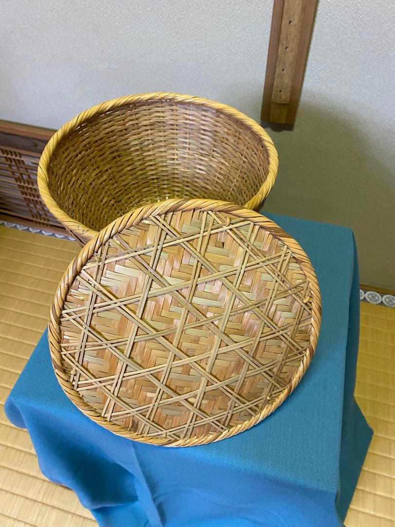 茶道具/竹飯器 竹編籠飯器 朝茶事 刻印 懐石道具