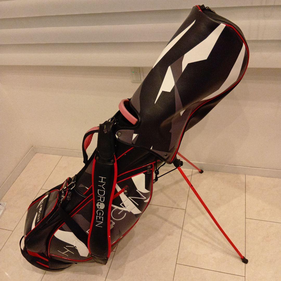 ハイドロゲン　キャディーバッグ、ヘッドカバー4個付き