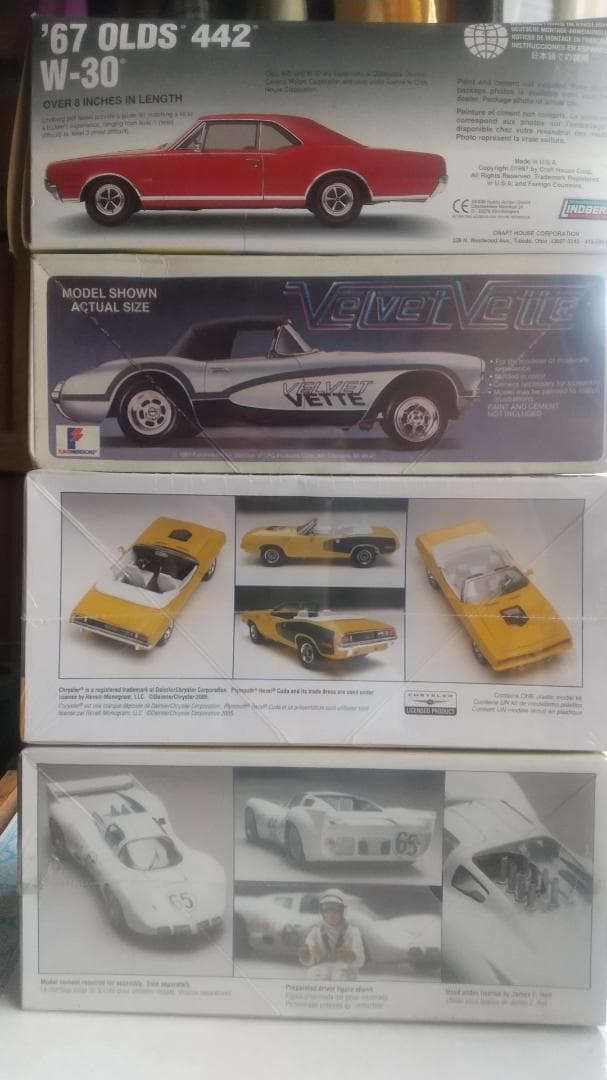 ココ　クラシックカー モデルキット4点セット