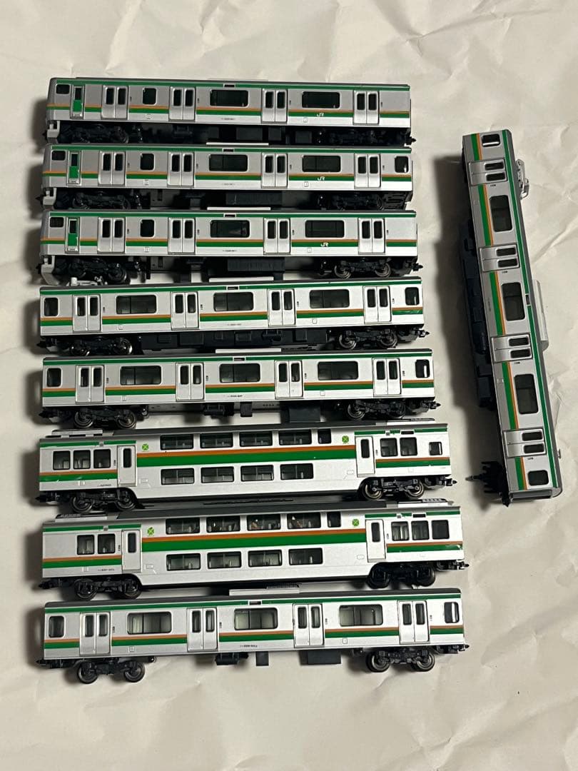 E231系9両　tomix ライト点灯動力動作確認済　ジャンク品