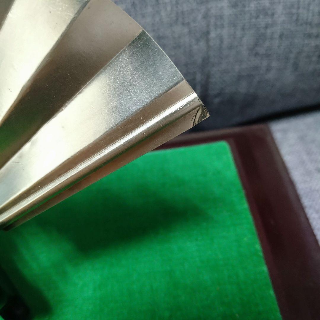 純銀！武比古作 扇子 金色装飾付き６号サイズです(⌒▽⌒)