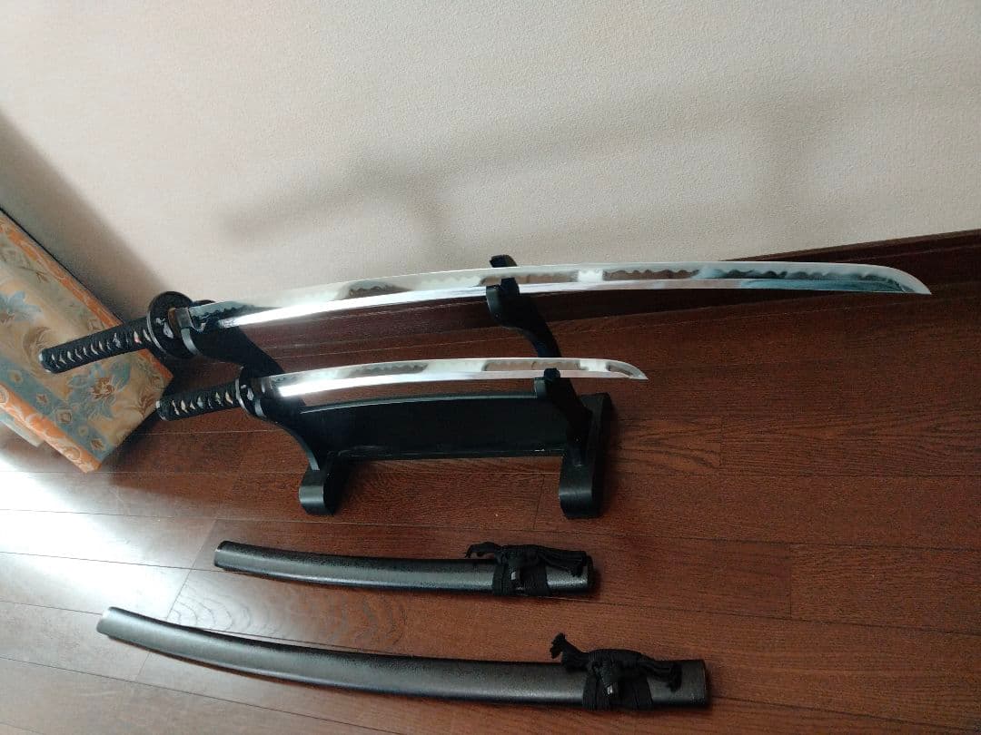 模造刀 上黒石目 龍雲の図 大刀 小刀 セット