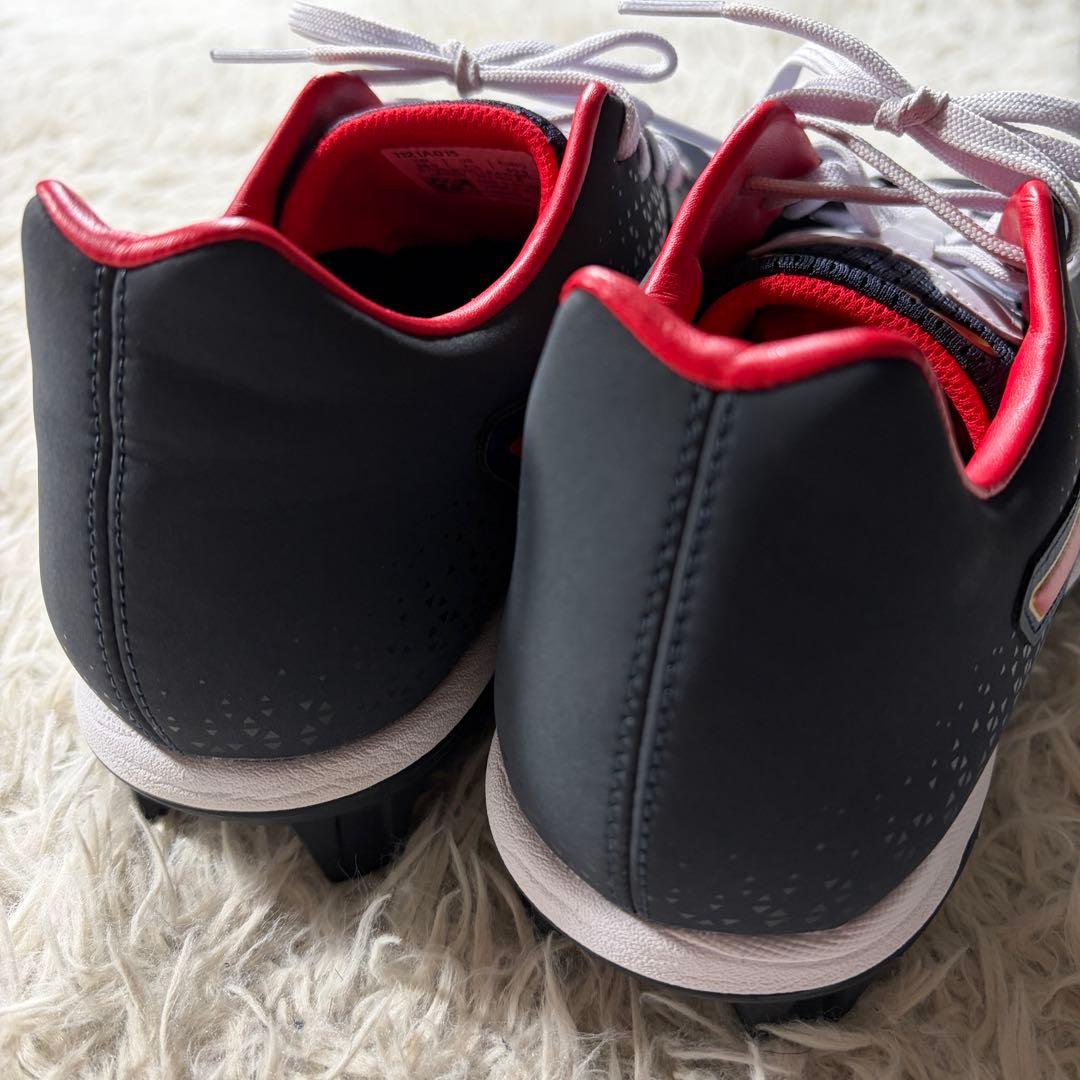 美品■ASICS 野球　スパイク　ジャパンスピード　26cm ブラック/レッド