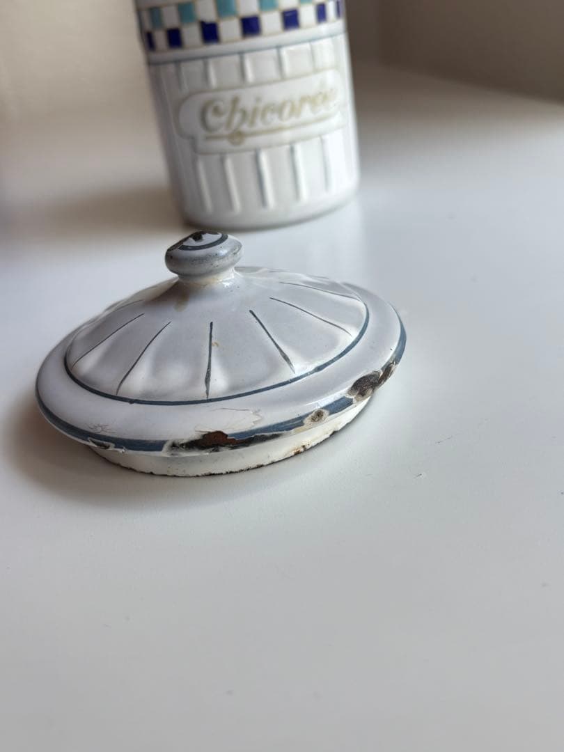 B.B社製 ホーロー キャニスター 2個セット