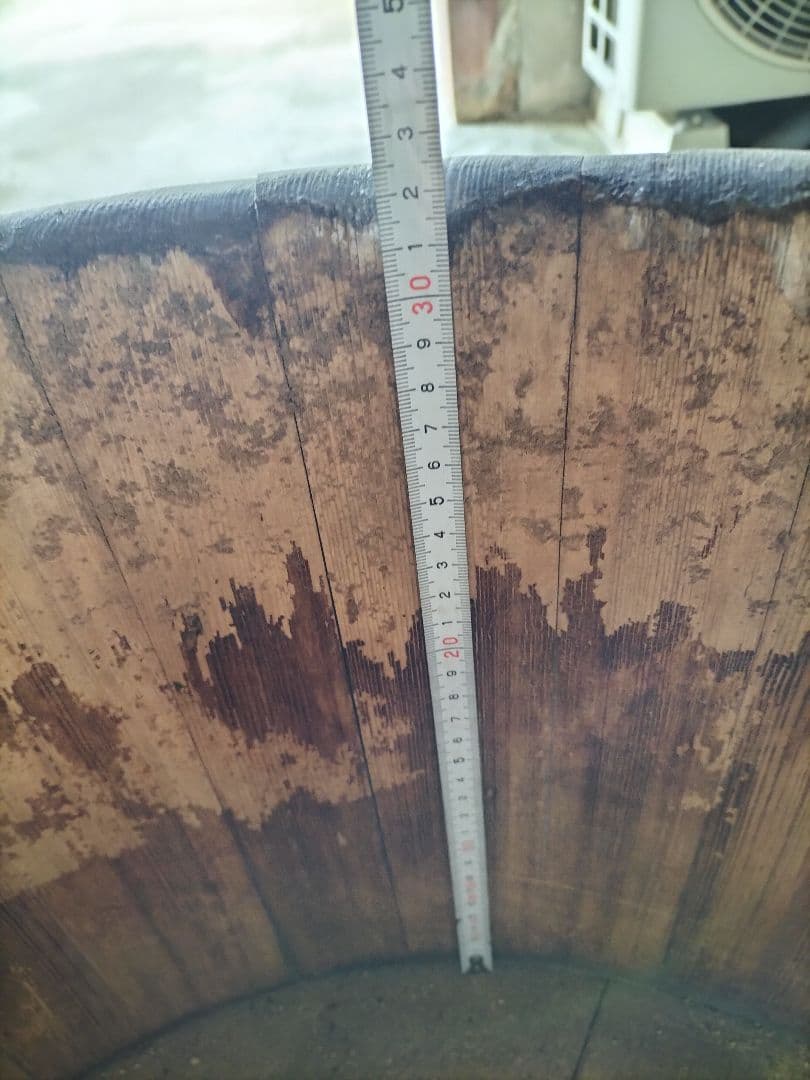 送料込み　レトロ巨大桶3　商品説明必読を