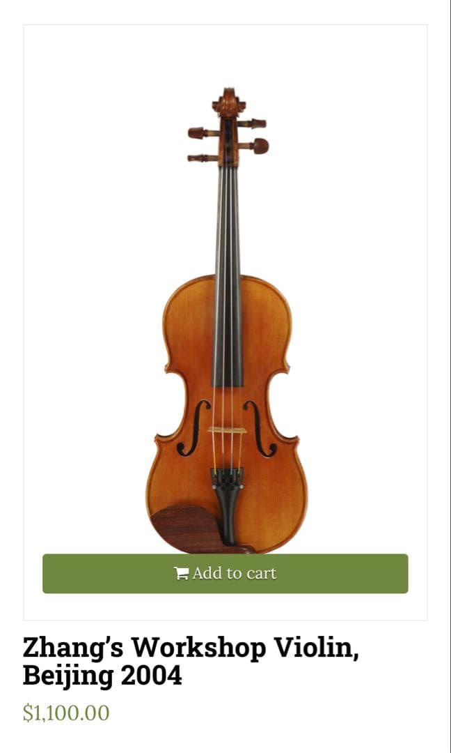 バイオリン 4/4 Zhang's Workshop violin