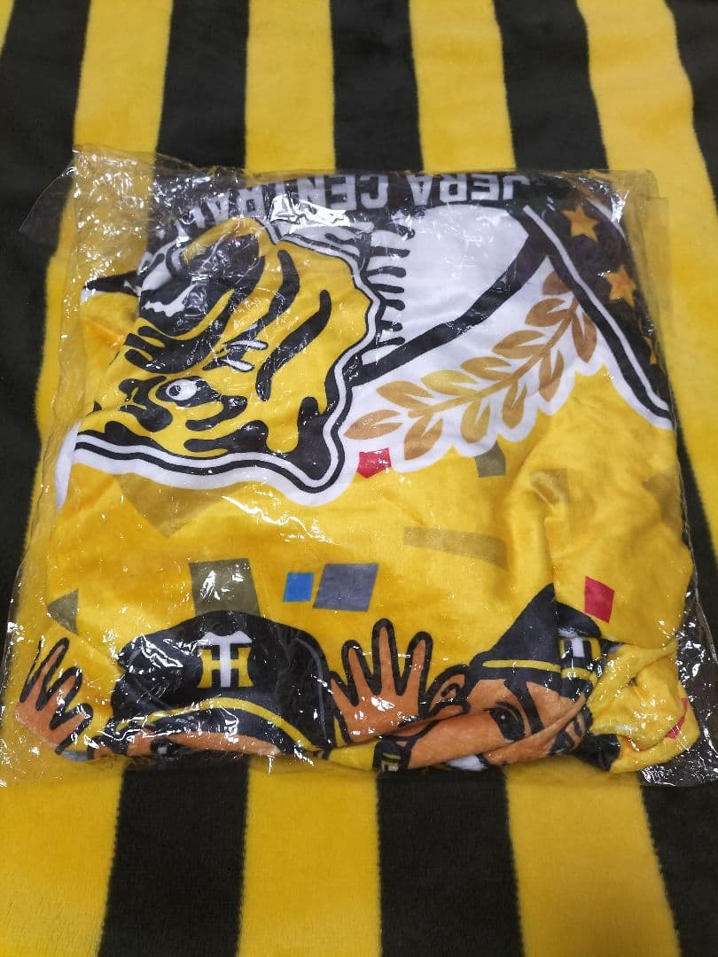 阪神タイガース 2023リーグ優勝 シングルサイズブランケット 胴上げ似顔絵