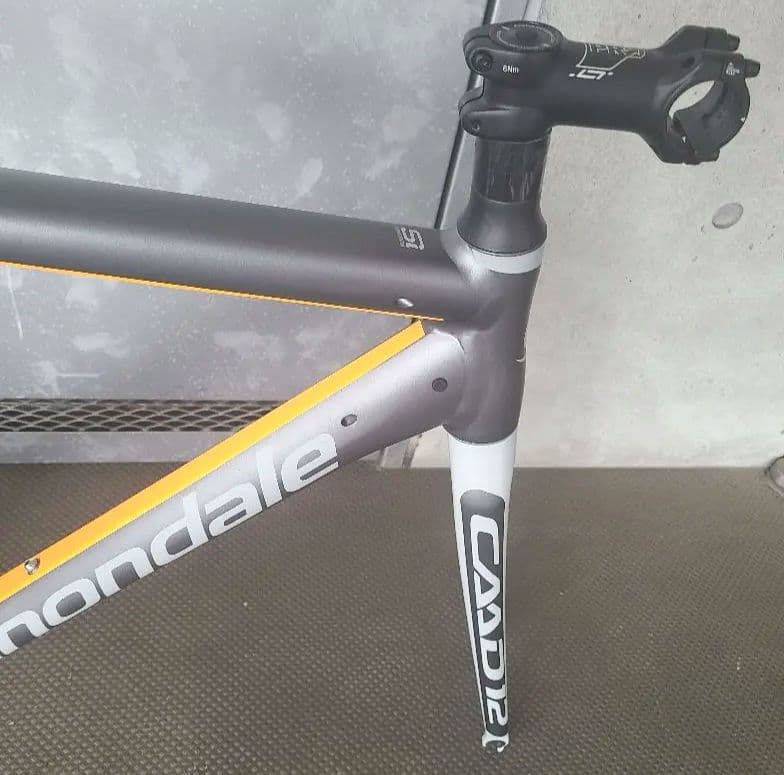 Cannondale CAAD12 ロードバイクフレーム シルバー/オレンジ