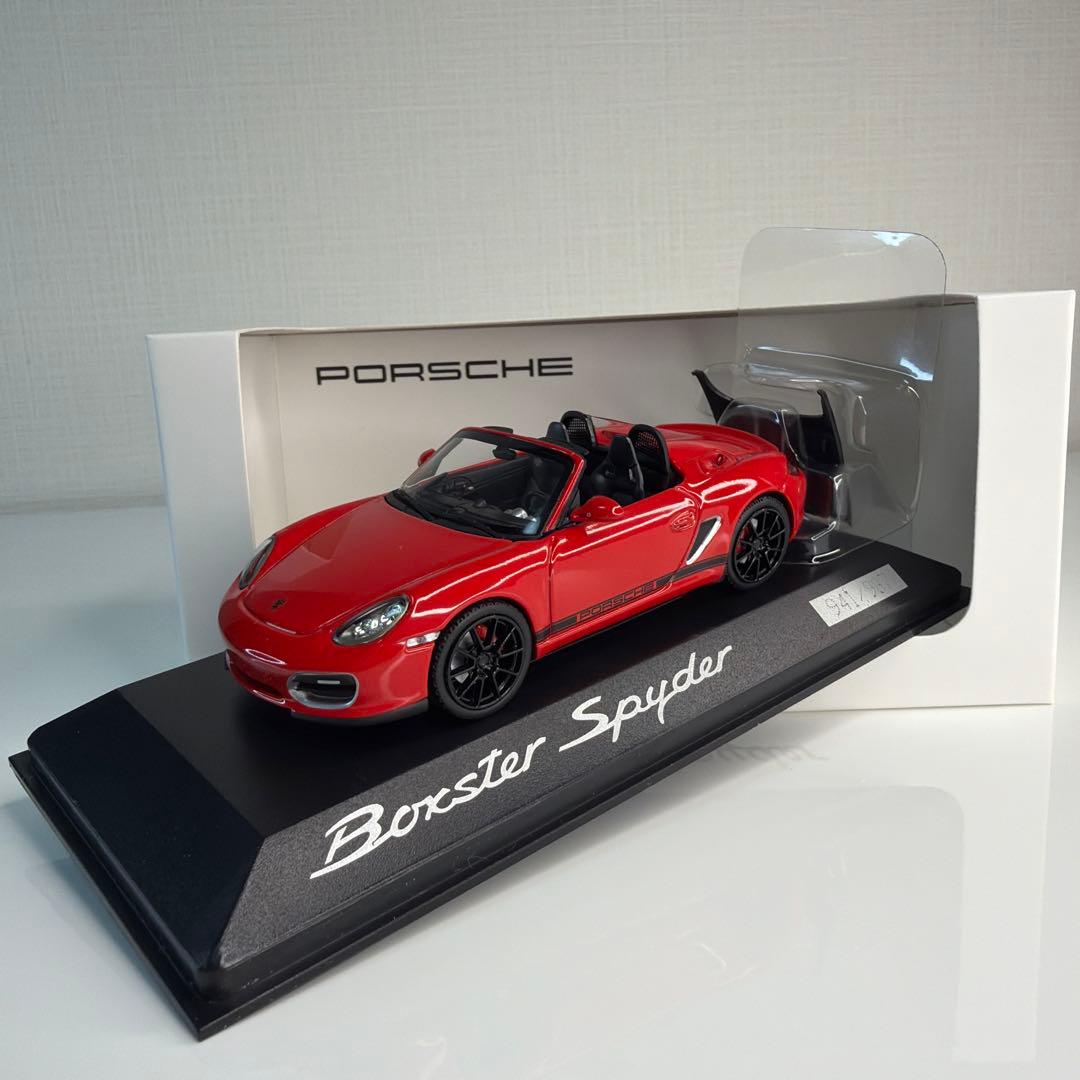 ミニカー Porsche Boxter Spyder 2010 Red /PMA