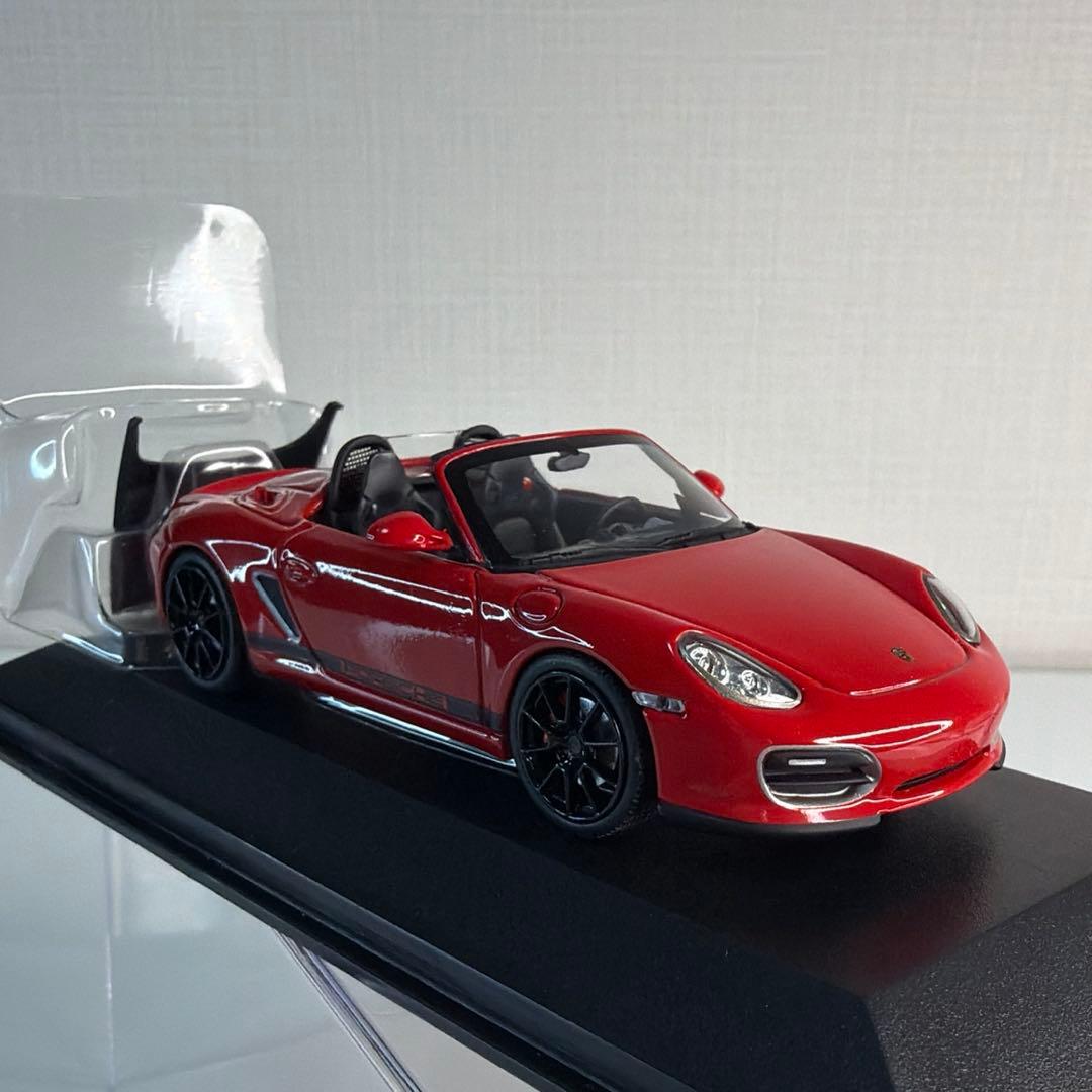 ミニカー Porsche Boxter Spyder 2010 Red /PMA