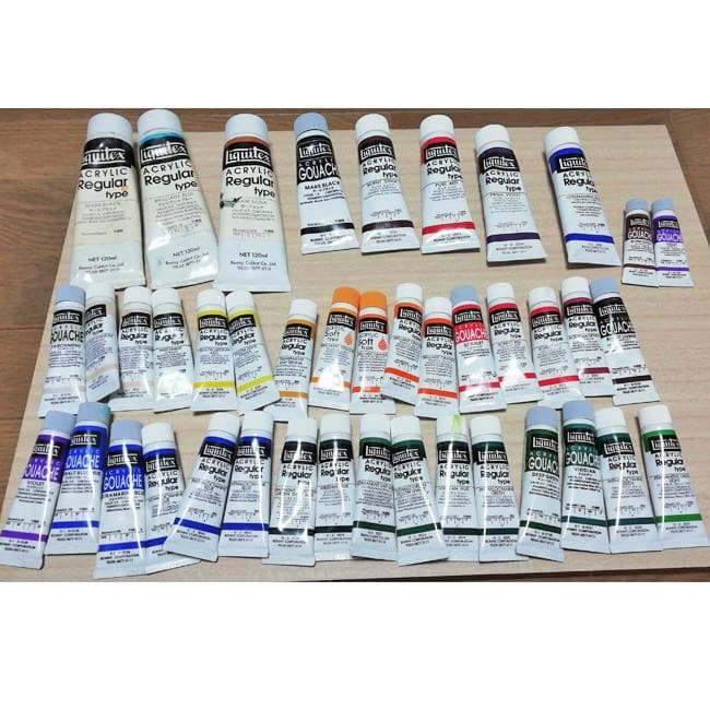 アクリルガッシュ　リキテックス　ターナー　他　芸大　美大