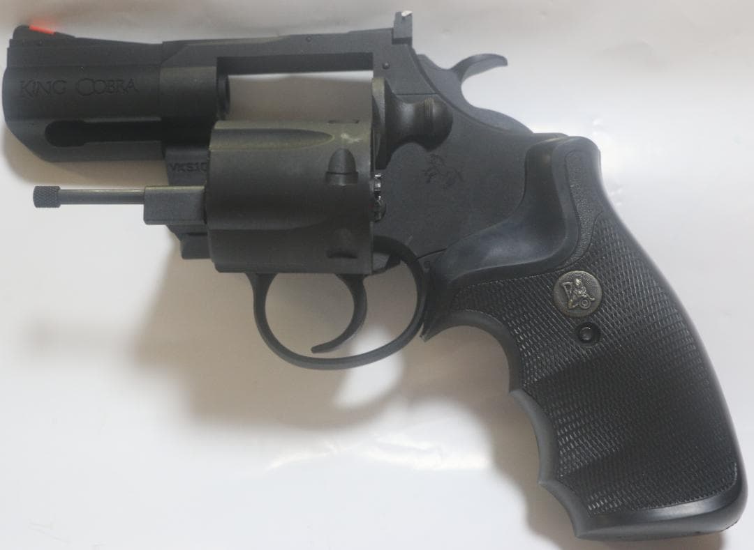 KSC製ＨＷ樹脂モデルガン コルト・キングコブラ　黒２.５インチＳＰＧ合法品