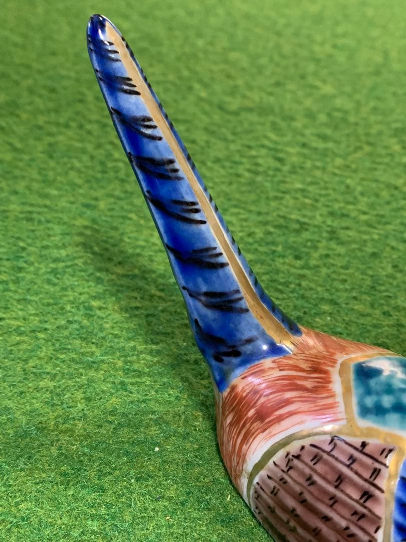 九谷焼　香合　雉