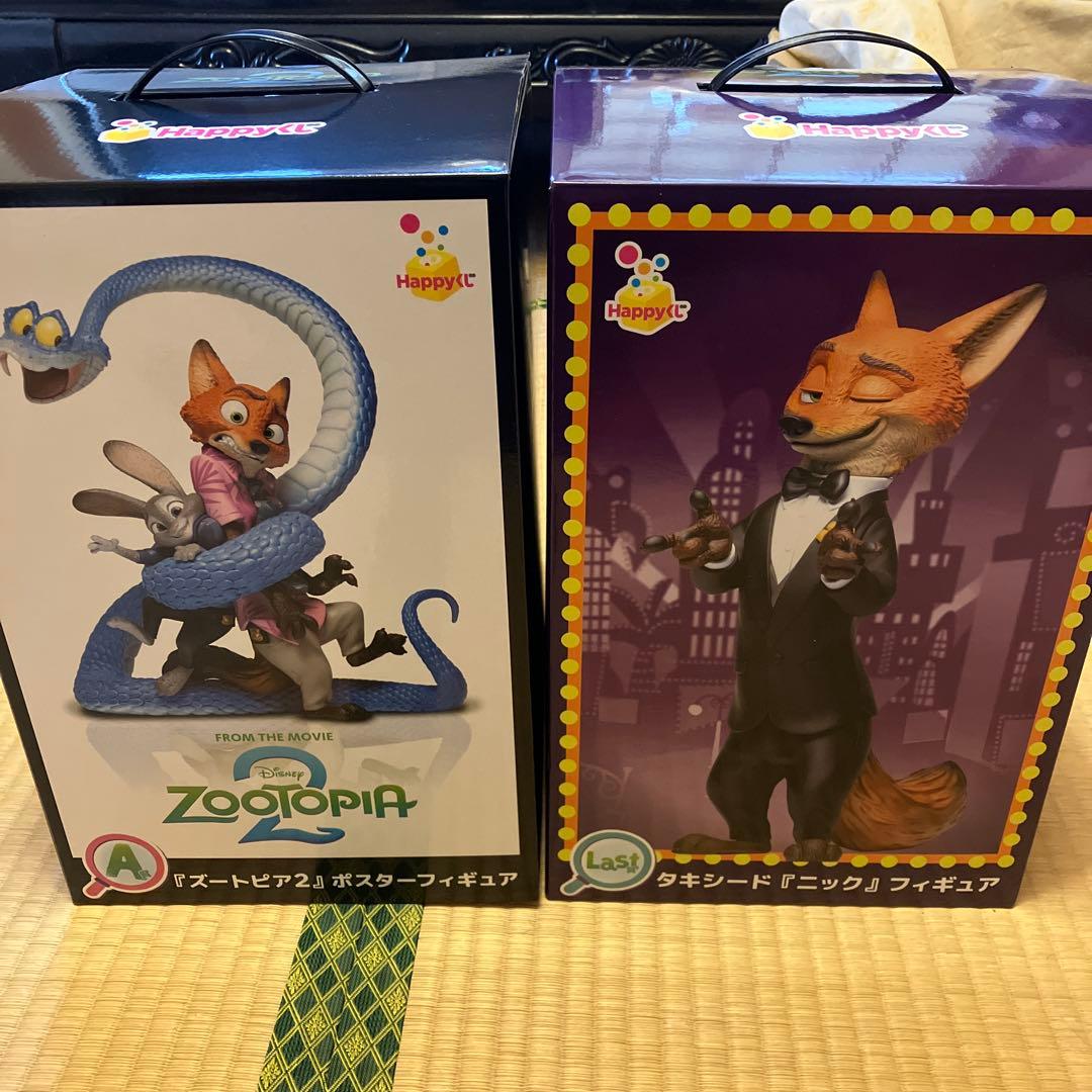 チ*ト様 ズートピア2 happyくじ　フィギュアセット ラストワン　A賞