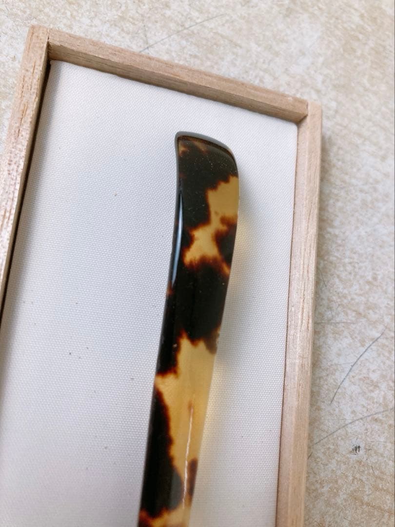 ヘ*ナ様 本べっ甲 エザキ 江崎べっ甲店 箱入り 和装小物 レトロ 茶道具 茶杓