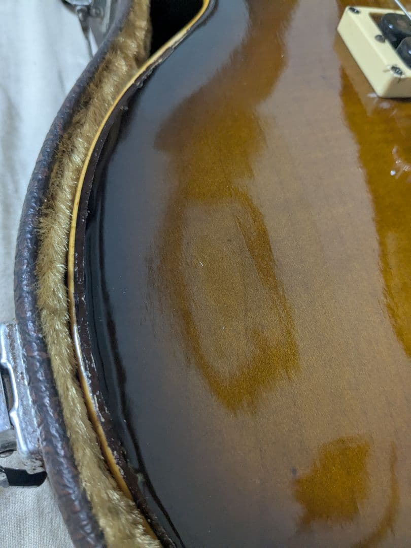 GRECO SUPER　REAL　トップフレイム中古JUNK　puコンデンサ無し