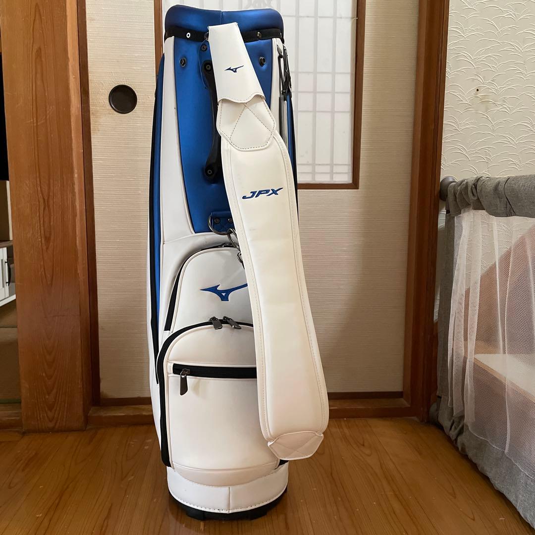 ミズノ JPX キャディバッグ ホワイト/ブルー