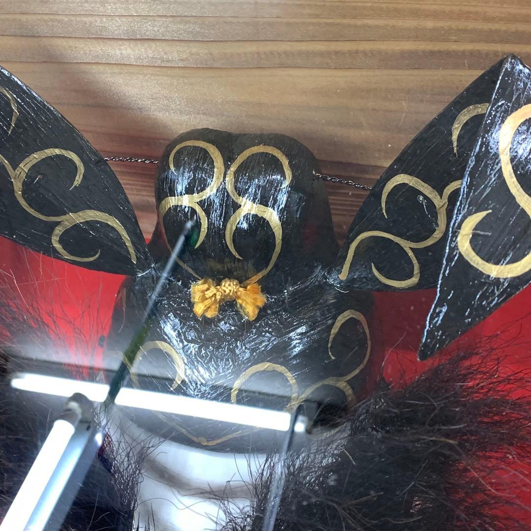 神楽面 鍾馗 柿田勝郎 硝子 石見神楽 伝統工芸 神 書 ガラス