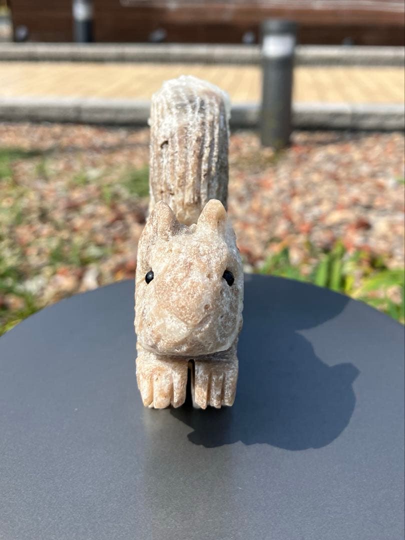 水晶　クラスター　リス　モチーフ　Ｃ