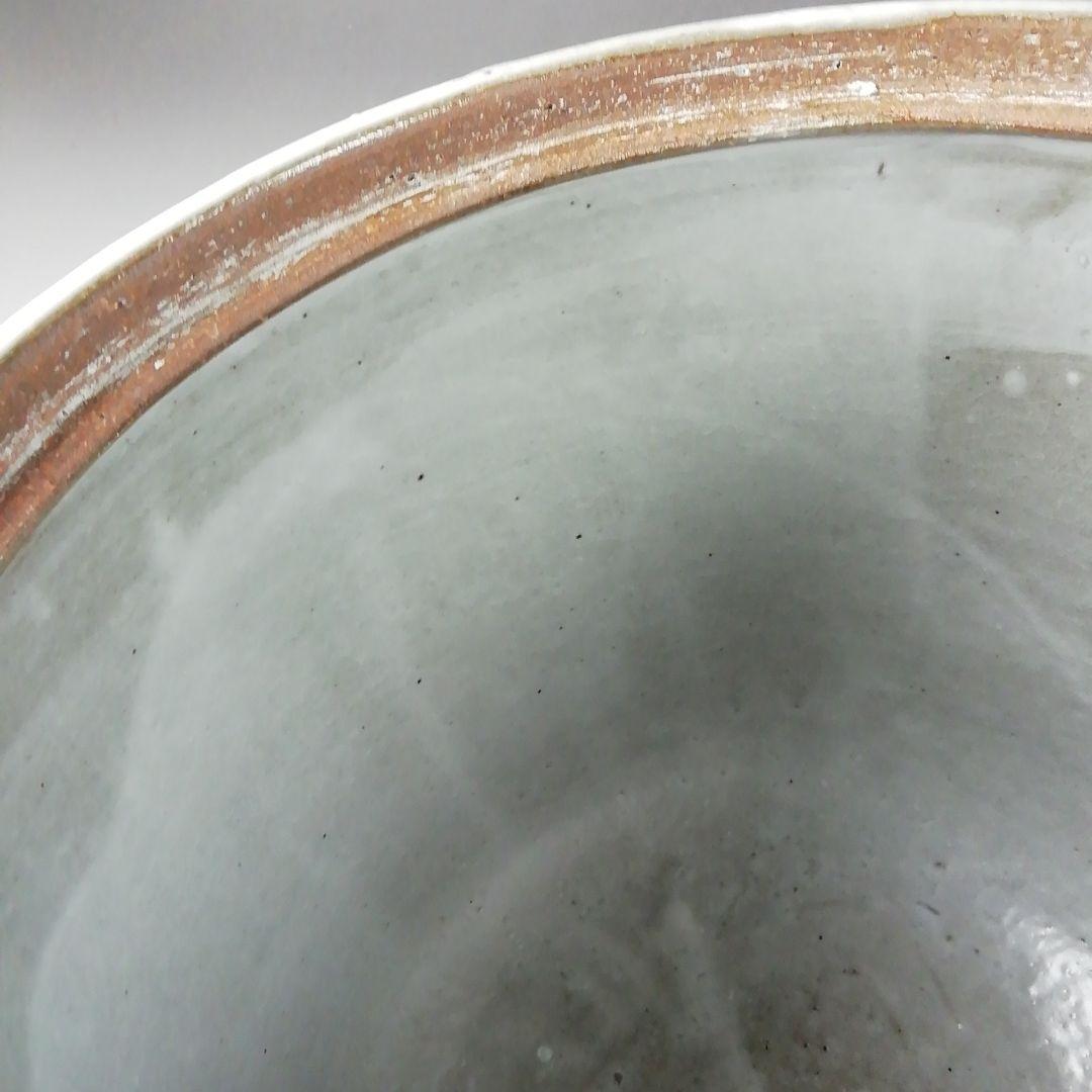 Ｔ２１１　水指　『柳絵』『平安　尾形周平造』　共箱　茶道具