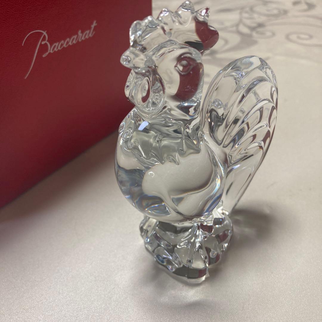 Baccarat バカラ ニワトリ 置物 干支 オブジェ フィギュリン