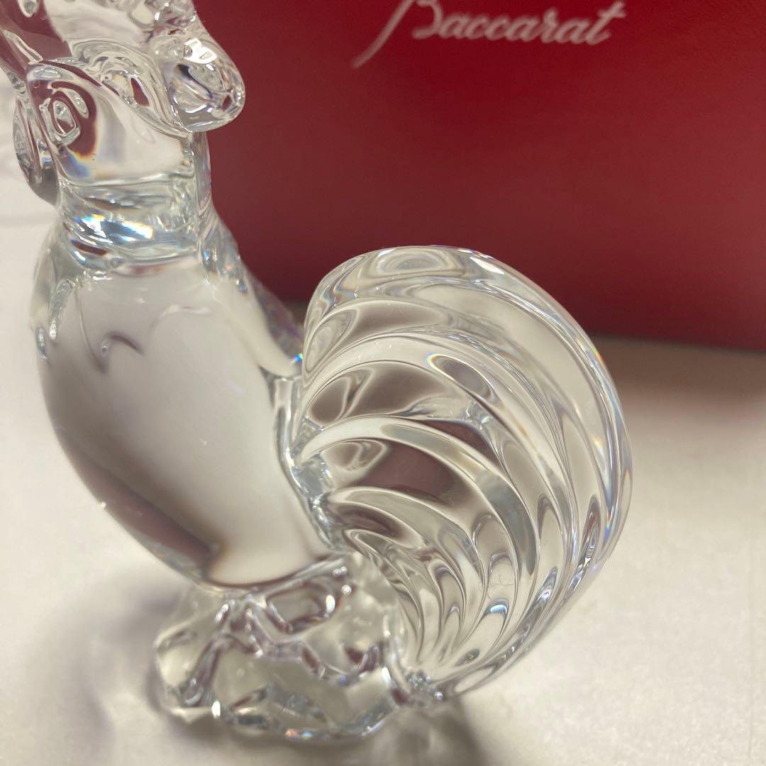Baccarat バカラ ニワトリ 置物 干支 オブジェ フィギュリン