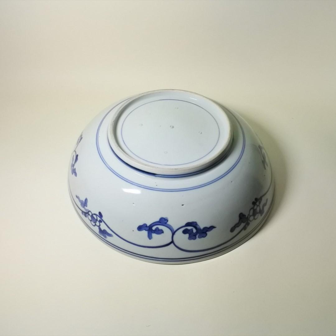 江戸中期　古伊万里　染付　大鉢　骨董品　アンティーク
