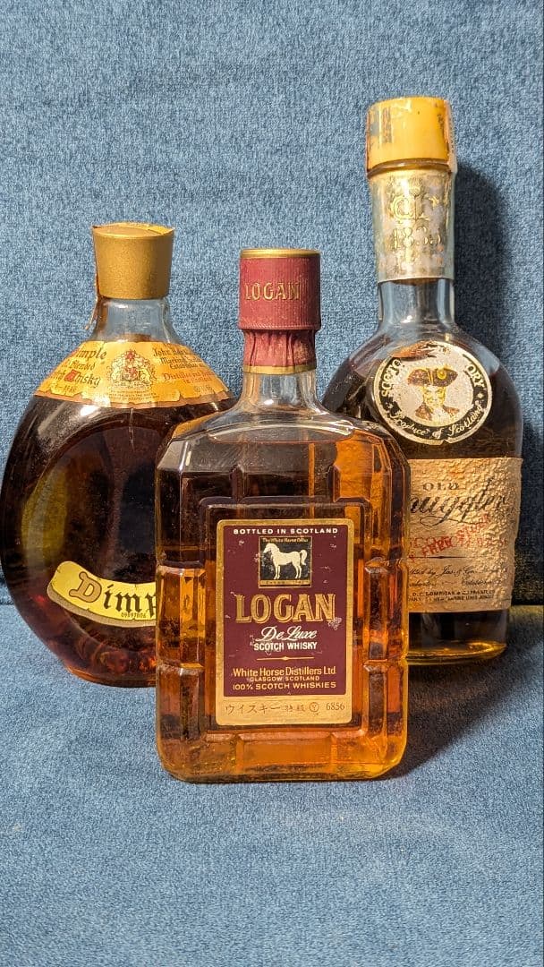 ウイスキー3点 ローガン ディンプル オールドスマグラー