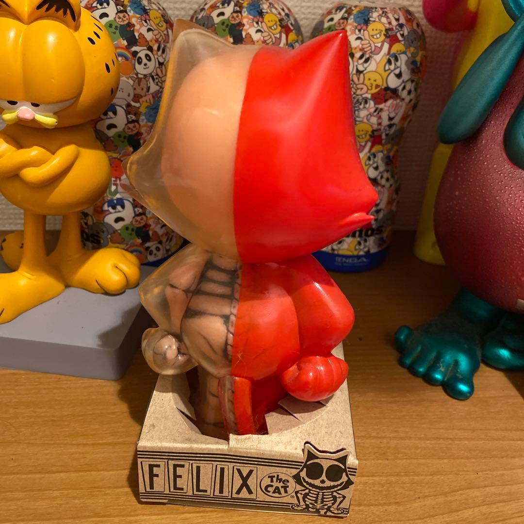FELIX THE CAT フィギュア ソフビ スカル secret base